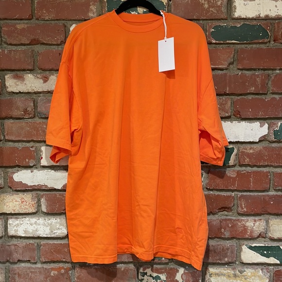 Helsa Jersey Oversized orange t shirt size Medium NWT - Picture 5 of 7